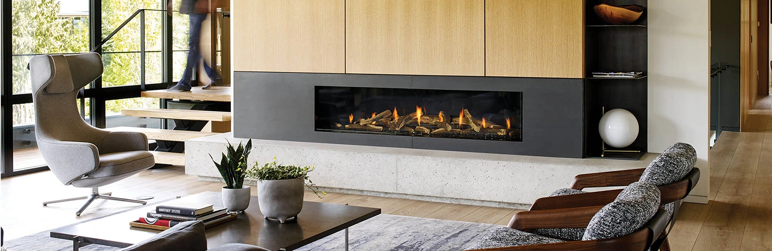 Wood Burning Fireplace